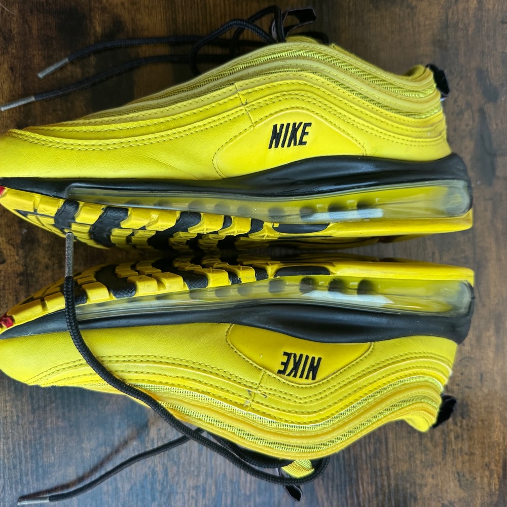 Nike Air Max 97 Bright Citron Yellow Sneakers Youth 6Y Womens 7.5 - Picture 4 of 6